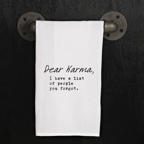 Dear Karma Dish Towel