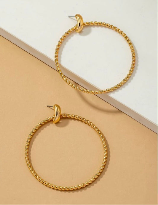 Twisted Babe Hoops