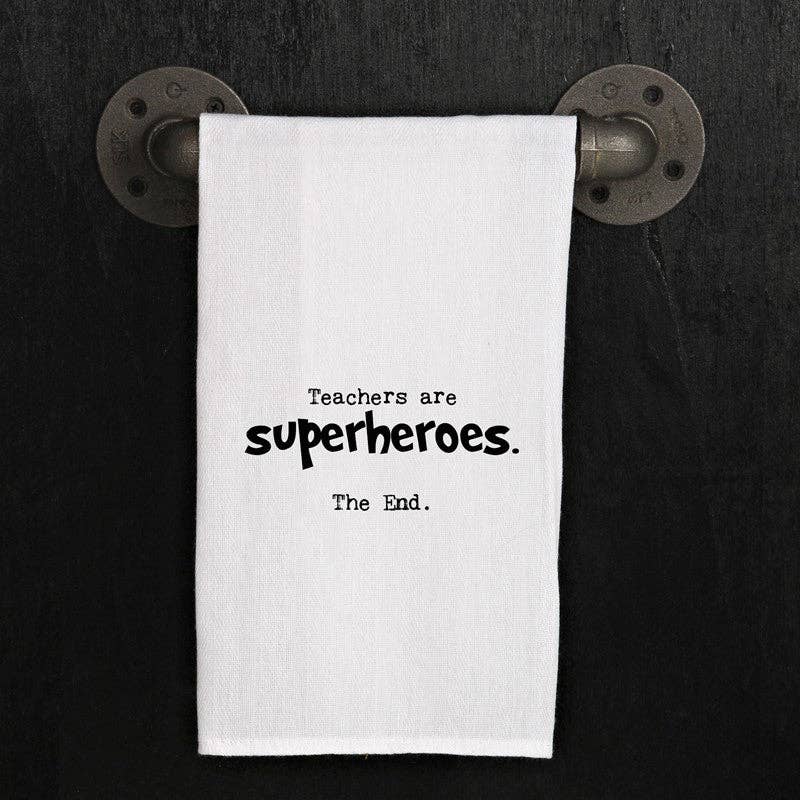 Teachers are superheroes Kitchen Towel