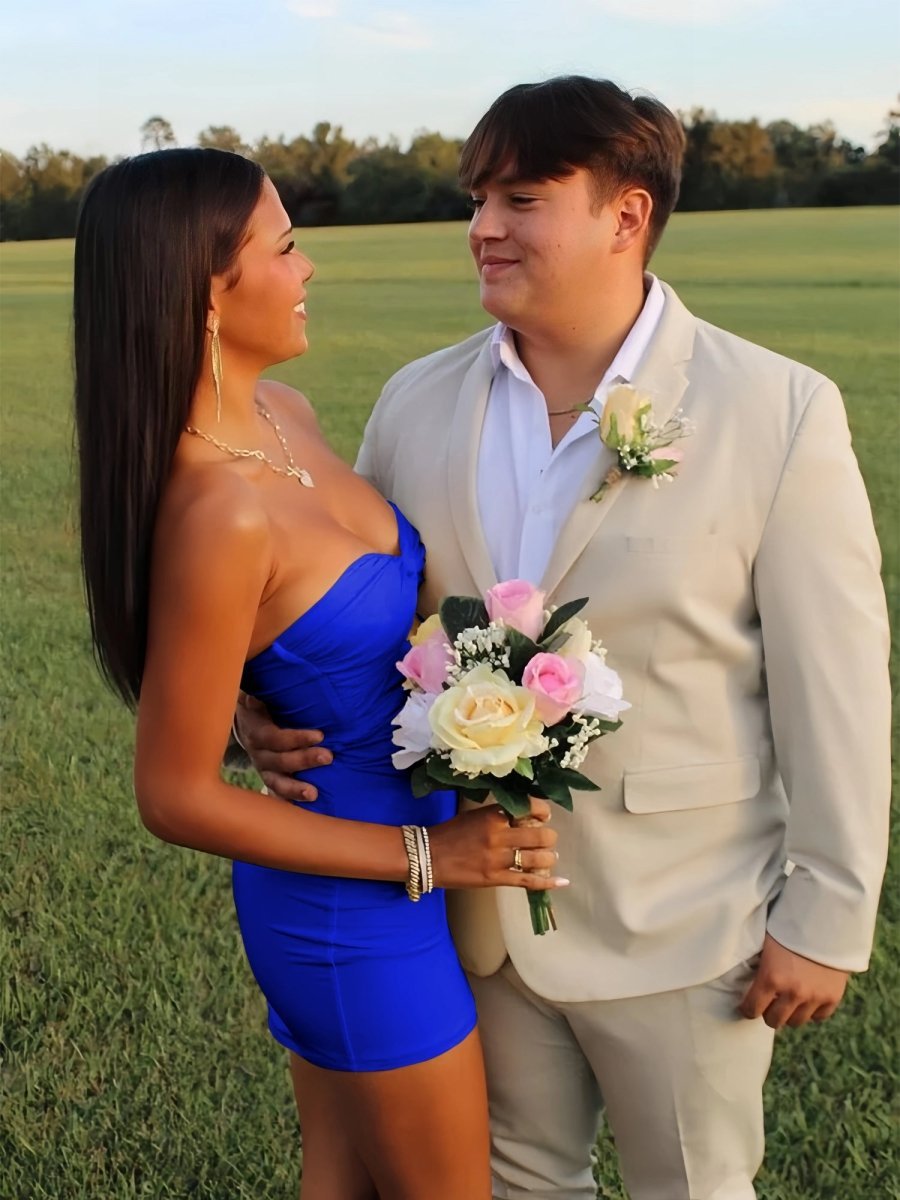 Strapless Fit and Flare Homecoming Dress - Image 20