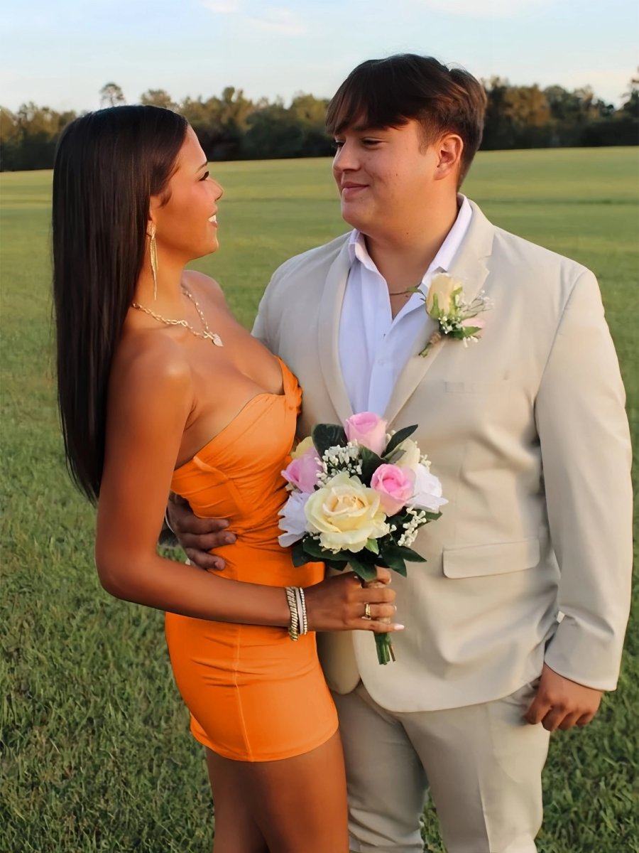 Strapless Fit and Flare Homecoming Dress - Image 28