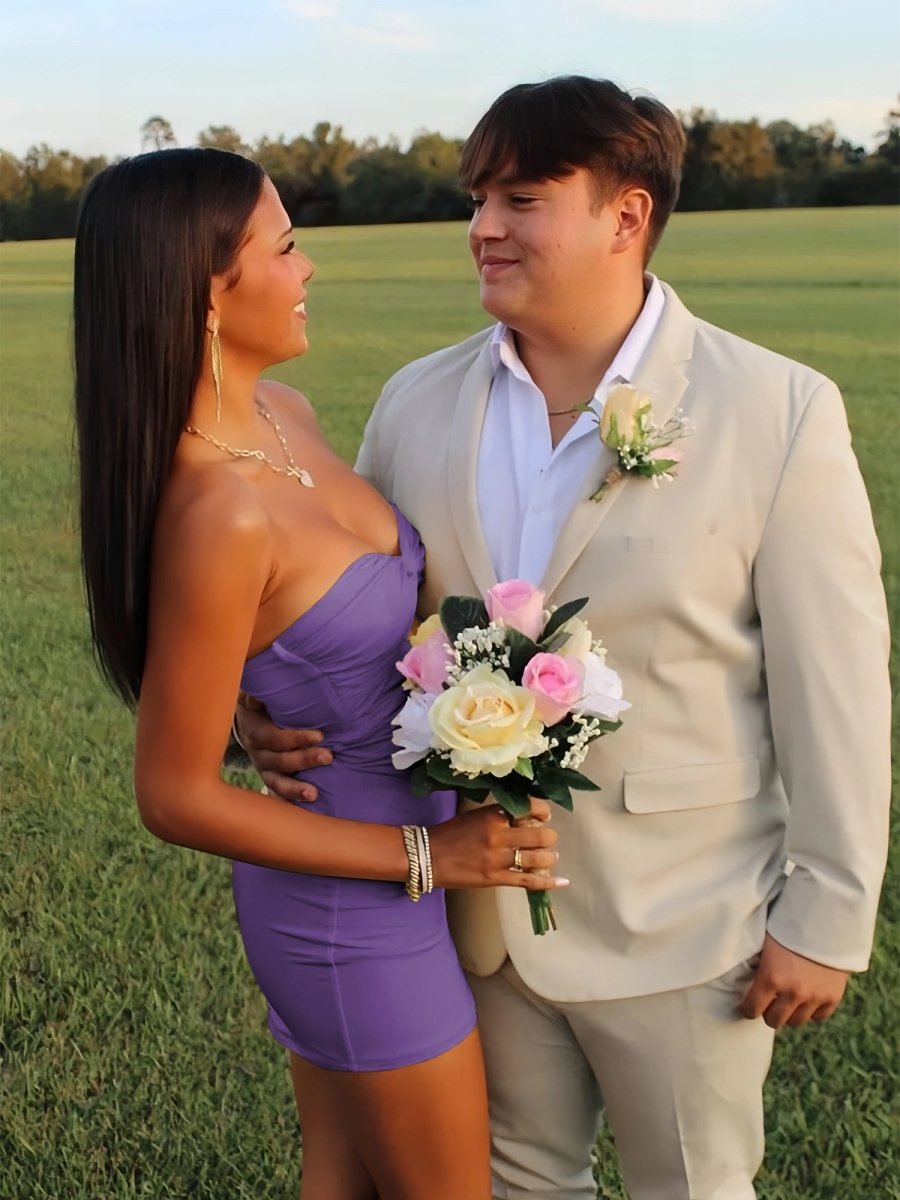 Strapless Fit and Flare Homecoming Dress - Image 30